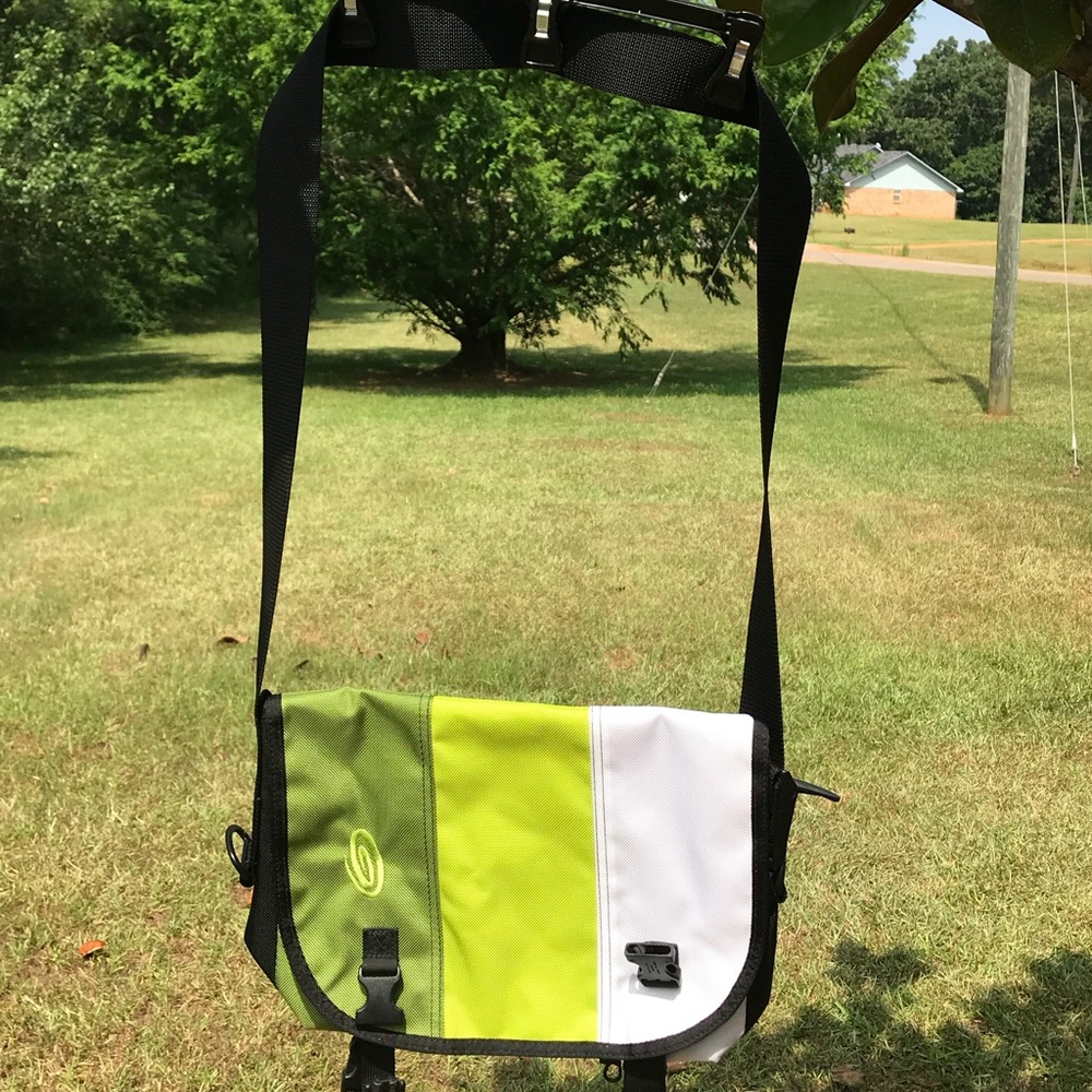 Small Timbuk2 messenger bag.